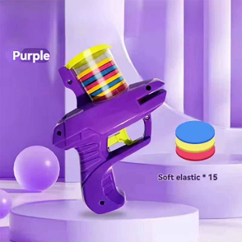 Funny cat toys Creative rotary gun with 15 reusable foam discs Pet hunting interactive toys suitable for cats and dogs Qme