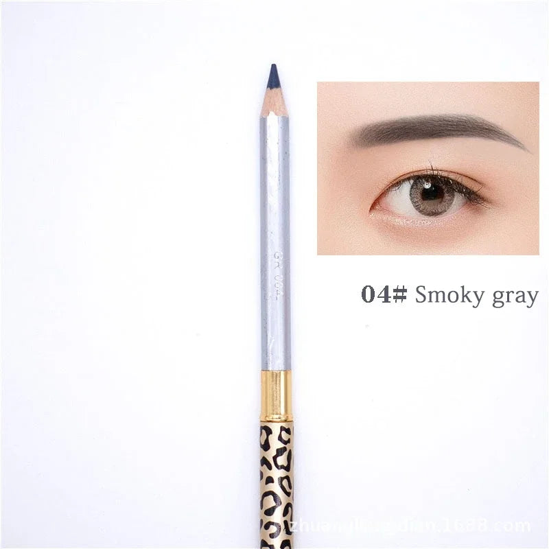 Eyebrow Pencil Cosmetics Makeup Tint Natural Long Lasting Paint Tattoo Eye Brow Waterproof Black Brown Eye Shadows Beauty Tool Qme 04 Gray