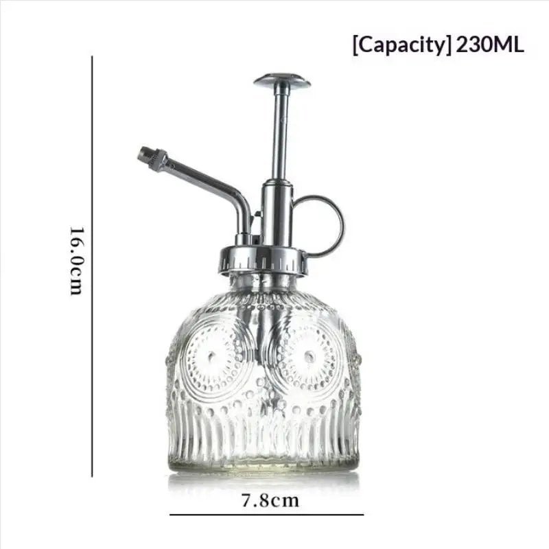 Watering Can Colored Glass Spary Bottle Plant Mister House Plants Qme silver Transparent