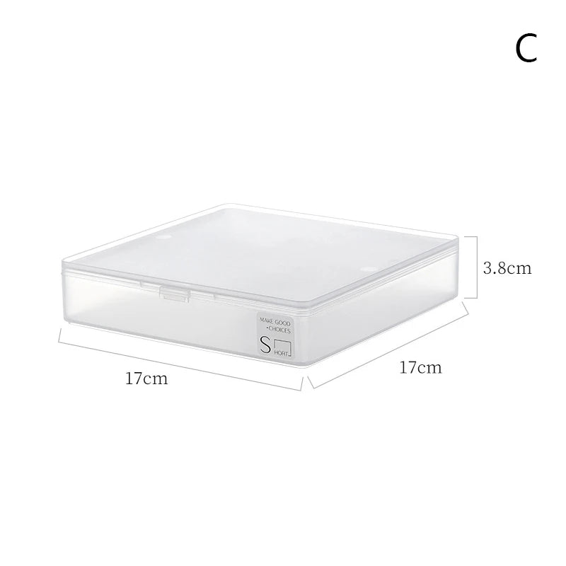 Dustproof Durable Jewelry Storage Case Container Mini Plastic Box Qme C