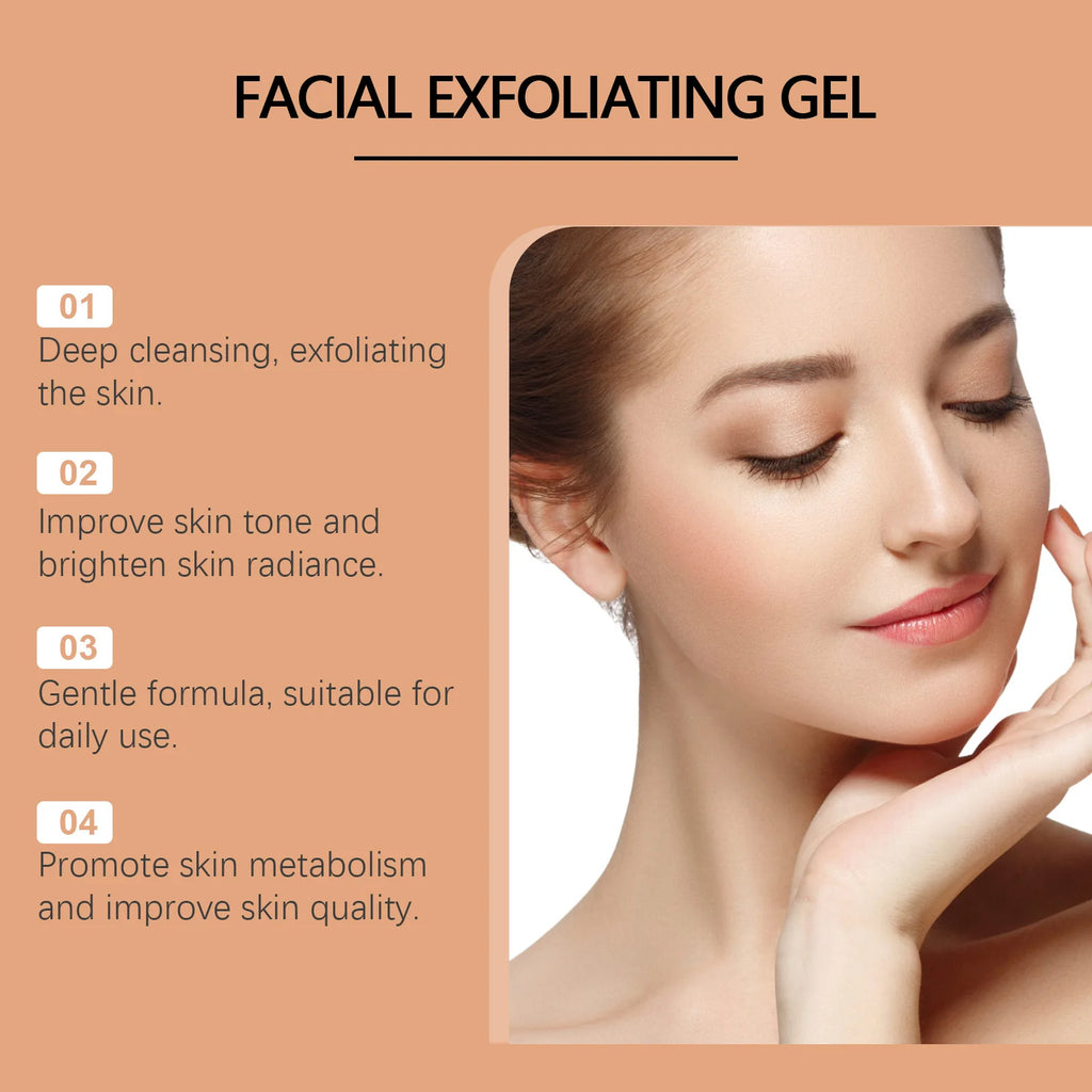 Orange Exfoliating Gel Brighten Facial Exfoliant Lighten Dark Skin Qme