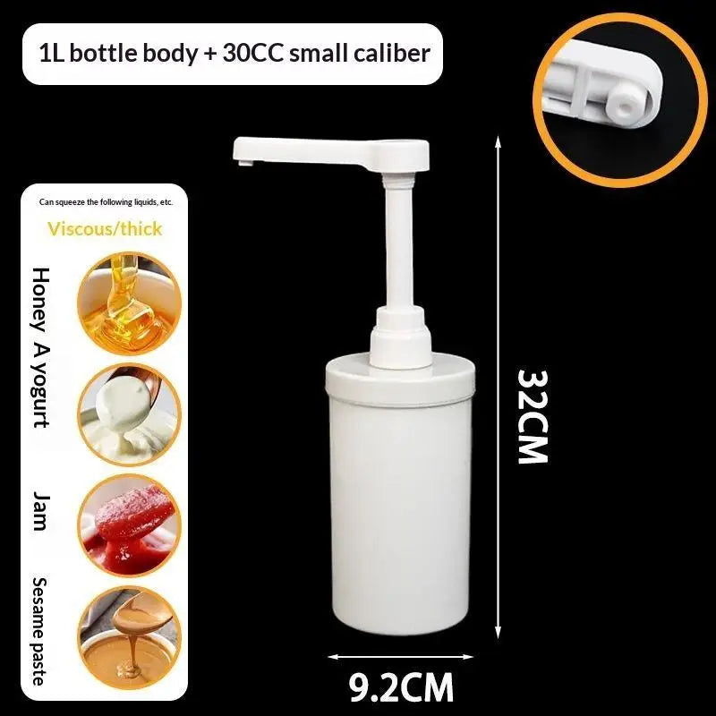 Food Grade Plastic Multipurpose Syrup Dispenser Detachable Design Accurate Pump For Cafe Milk Tea Shop Home Bar Qme D1