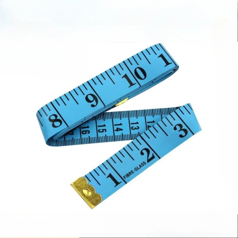 150cm/60" Body Measuring Ruler Sewing Tailor Tape Measure Centimeter Meter Sewing Measuring Tape Soft Qme 1.5mx2.0cm-blue