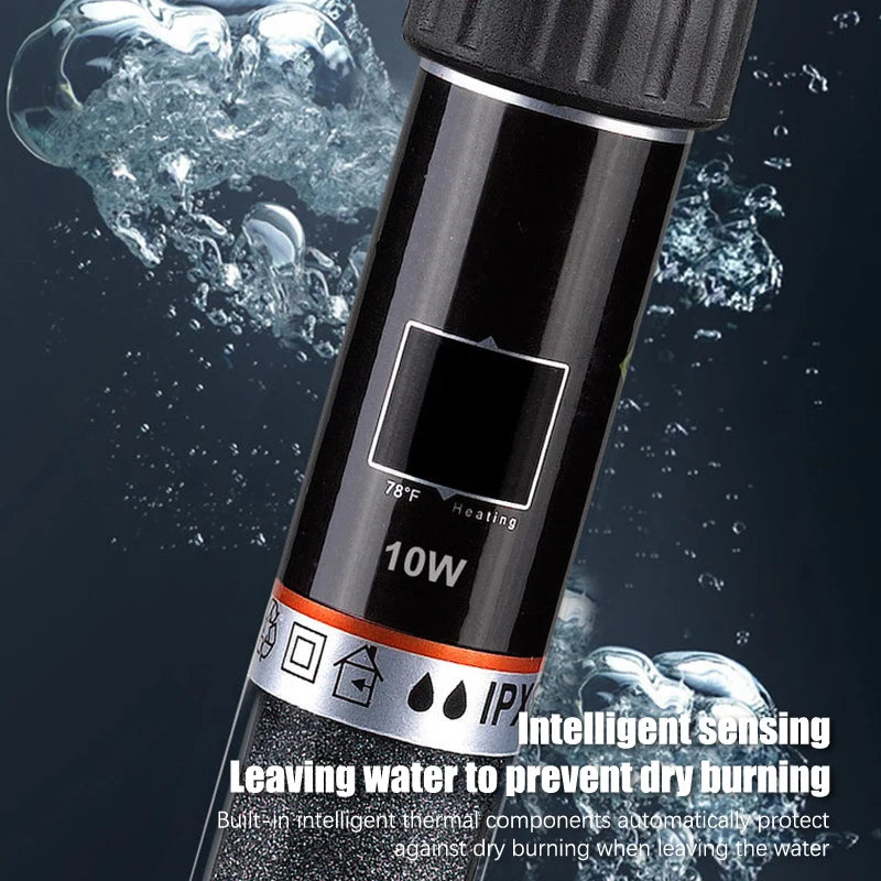 .USB Mini Aquarium Heating Rod For Small Fish Tank 26°C Constant Temperature Aquarium Heater Submersible Thermostat Heater 10W. Qme
