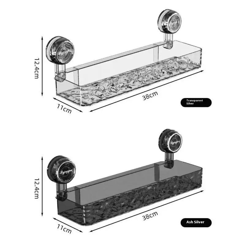 Punch-free Suction Cup Washbasin Storage Rack Self-distribution Qme