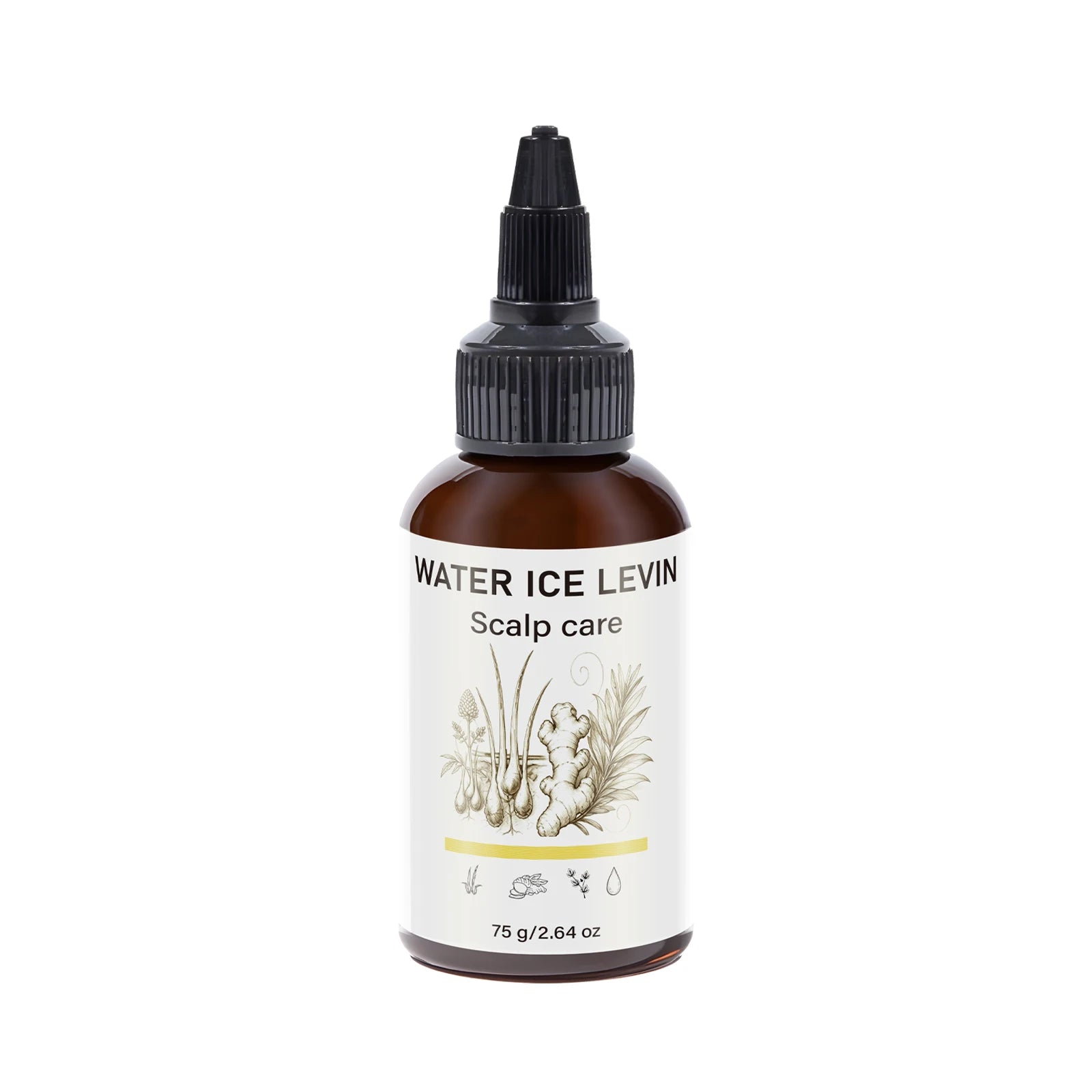 Ginger Infused Scalp Treatment Oil, Daily Care for Smooth and Supple Hair Scalp Qme black 75g