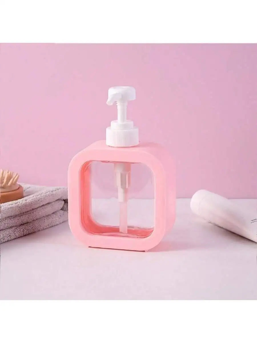 1PC300ML Bottling Bottles Suitable Skincare Lotion Shampoo Hand Qme pink 300ml