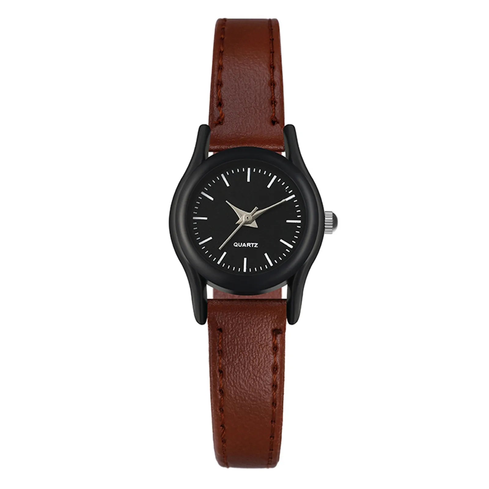 New Couples Watches Leather Strap Minimalist Fashion Quartz Wristwatches Multiple Colors Clothing Accessory Casual Simple Watch Qme H