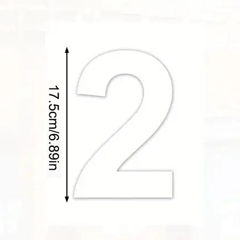 Self-adhesive Trash Can Labels Wheelie Bin Number Sticker Durable Qme