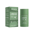 Green Tea Solid Mask Face Clean Mask Stick Shrink Pores Deep Cleans Acne Blackhead Remover Facial Cleansing Moisturizing Mask Qme 1Pcs