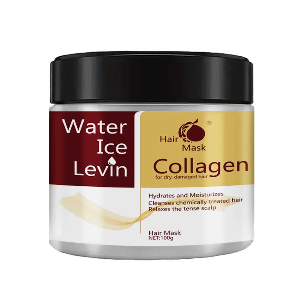 Collagen Keratin Hair Mask Dual Oil Control Moisturizer Conditioner Soft Smooth Frizz Damaged Repair Revitalize Hair Care Qme 100g Bottle