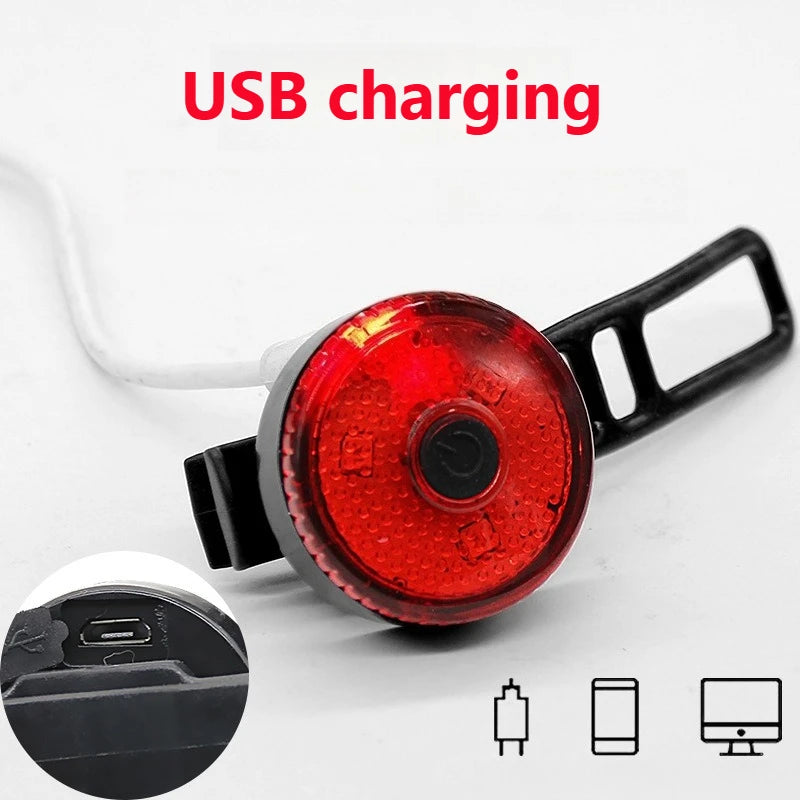 Strap Bicycle USB Charging Creative Tail Light Mountain Bike Outdoor Qme