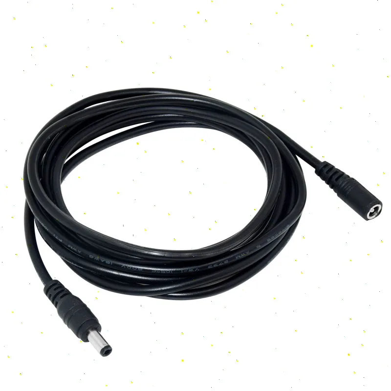 5pcs Copper monitoring power extension cord DC power cord 1/1.5/2/3/5 meter DC public bus DC5.5 * 2.1 Qme