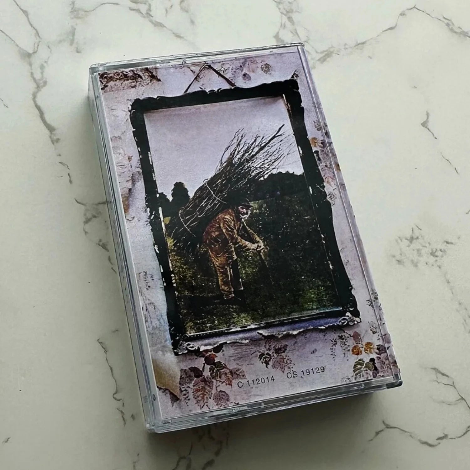 Vintage Rock Themed Cassette Tape, Retro Oil Painting Style Countryside Art Cover, High-Fidelity Analog Audio for Music Fans Qme IV
