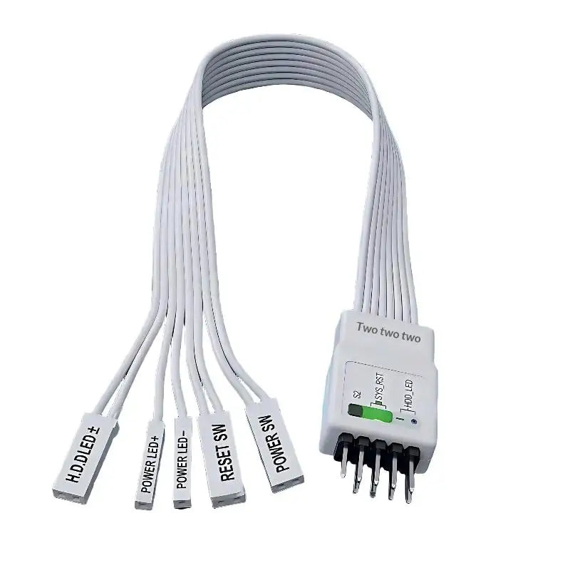 Motherboard Front Panel 9Pin F Adapter Cable Essential Tool Custom Qme