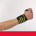 Sports Pressurized Bracer Fitness Warm Braided Bandage Breathable Qme YELLOW
