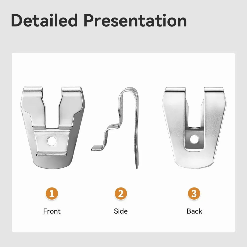 Electric Drill Belt Clip Hooks with Screw For Milwaukee Drills Impact Drivers Wrenches Belt Clip Hook Power Tools Accessories Qme