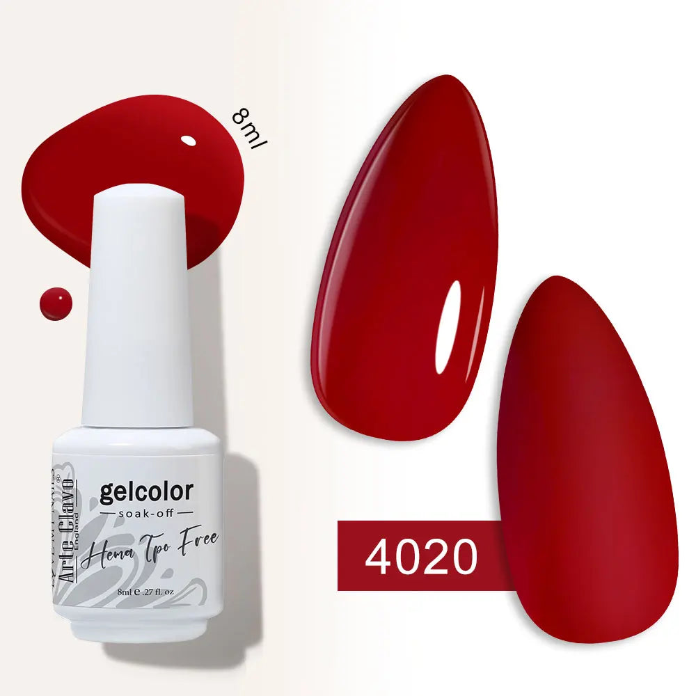 Arte Clavo Semi-permanent Gel Nail Varnish 180 Colors Semipermanent