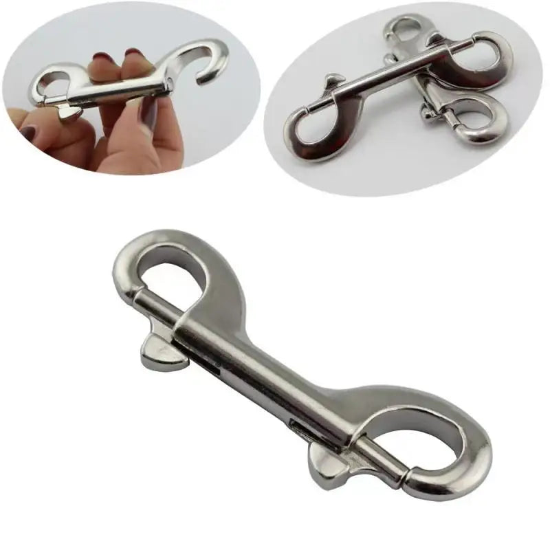 Double Ended Scuba Diving Hook Zinc Alloy Quick Draw Carabiner Qme