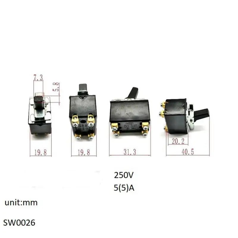 Cutting Machine Switch AC250V 5A SW0026 Trigger IP20 Electric Tool Qme