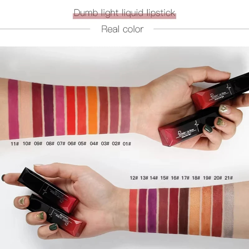 Matte Liquid Lipstick 17 Colors Long Lasting Lip Gloss Velvet Cream Qme
