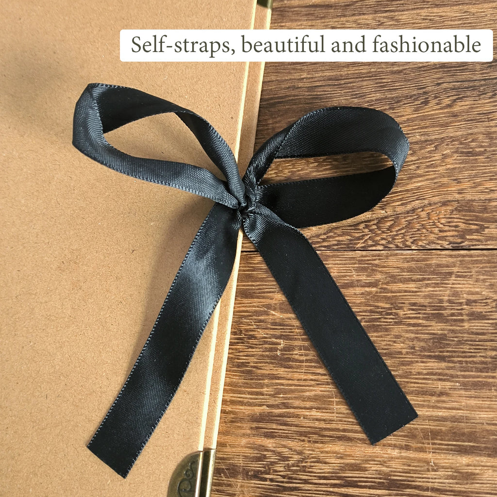 30Sheets/book DIY Handbook Photo Album Bow Ribbon Double Coil Scrapbook Decoration Manual Notebook Qme