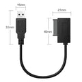 2pcs USB2.0 To Mini Sata II 7+6 13Pin Cable Adapter Converter for Laptop CD/DVD ROM Slimline Drive Qme 2pcs