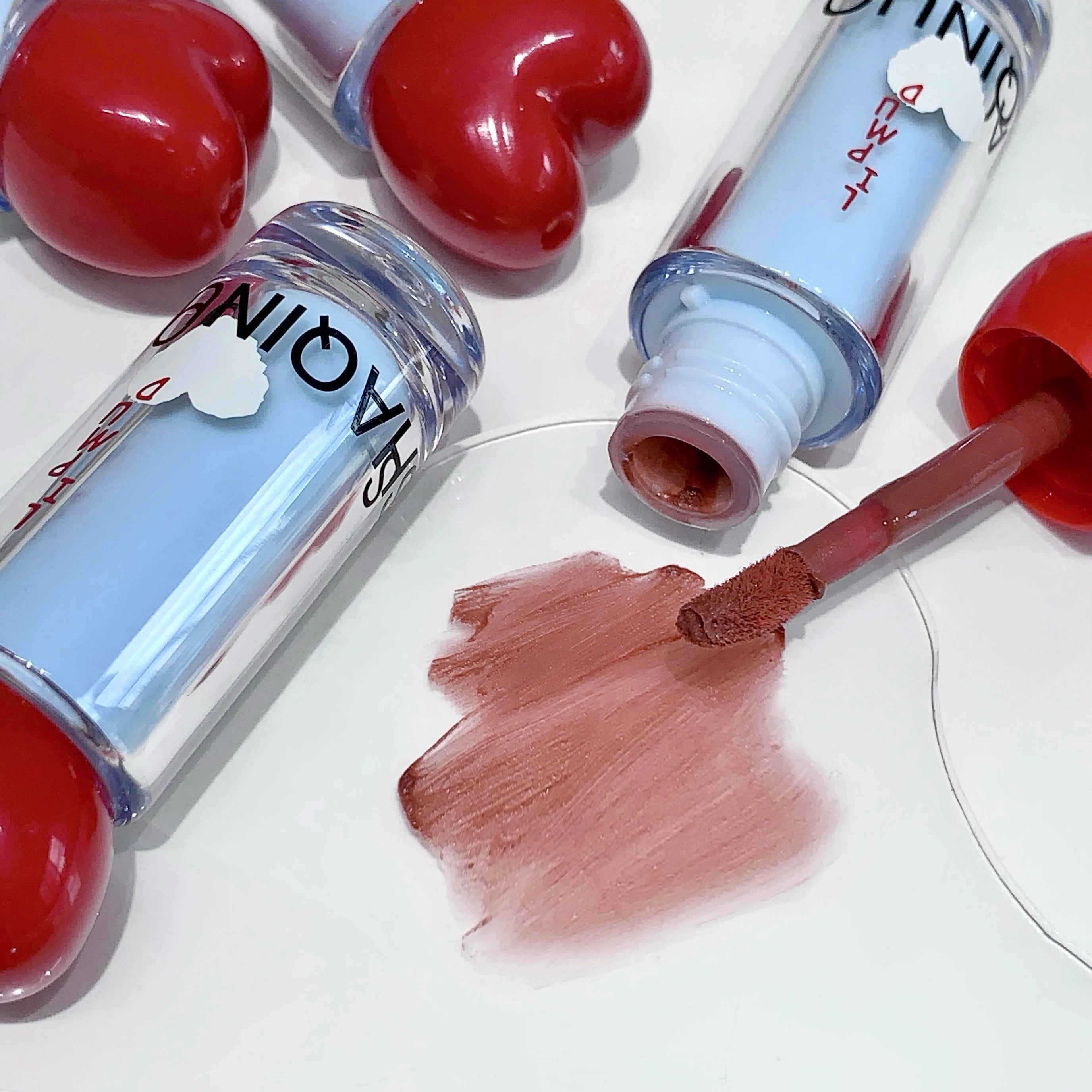 SHAQINUO Velvet Matte Lip Mud Soft Mist Mousse Glaze Apple Qme