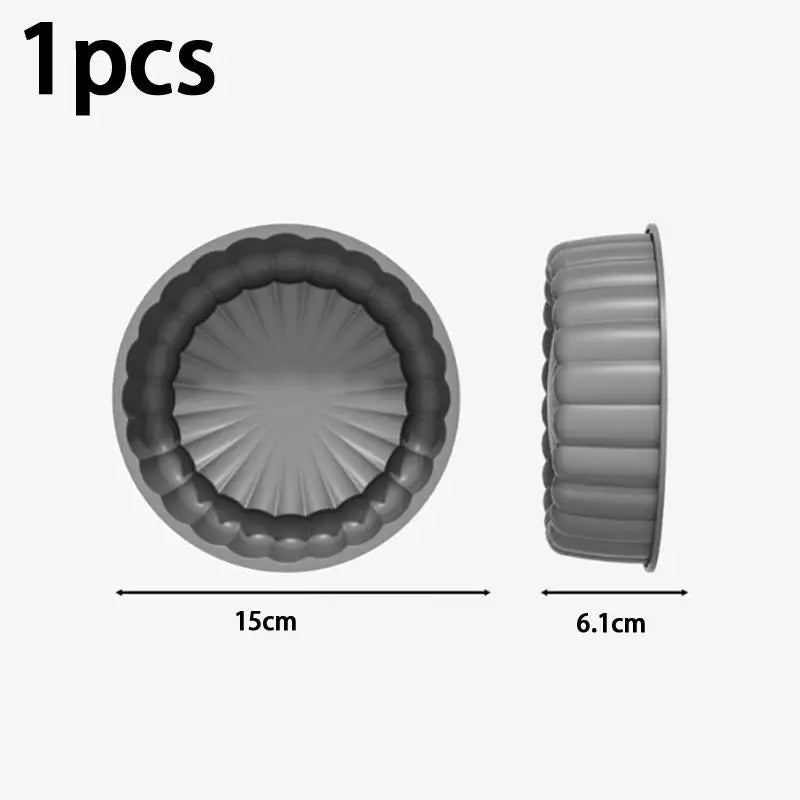 Charlotte Cake Pan Silicone Cheesecake Nonstick Round Baking Mold Qme A3