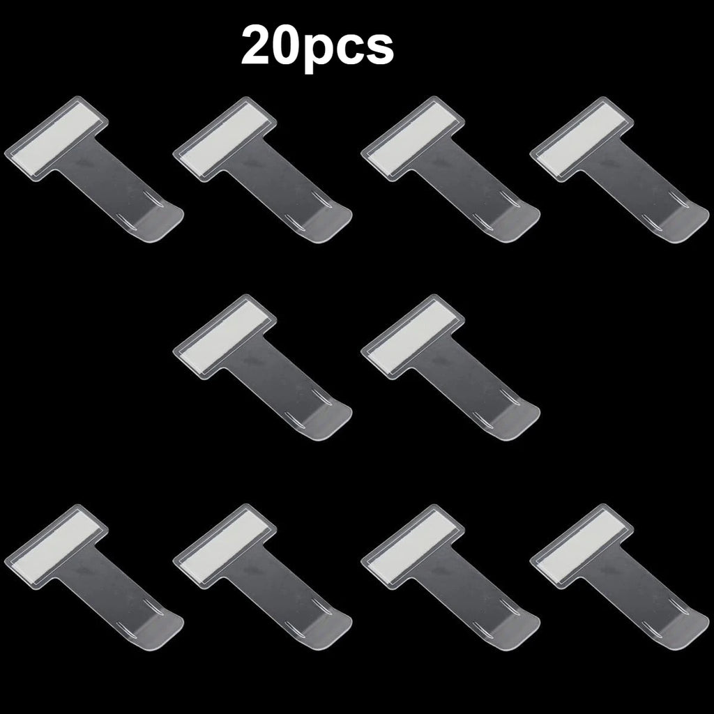 20pcs Transparent Car Window Parking Ticket Holder's Small Tool With Adhesive Pad Qme 20pcs