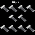 20pcs Transparent Car Window Parking Ticket Holder's Small Tool With Adhesive Pad Qme 20pcs