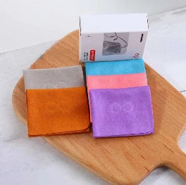 5/10Pcs High Quality Suede Microfiber Glasses Cleaning Cloth Non-scratch Wipe for Lens, Phone Screen & Eyewear Accessories Qme Multicolor 5Pcs