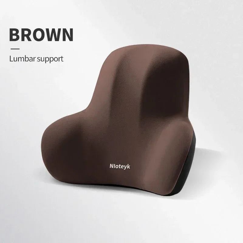 Memory Foam Car Neck Cushion Car Lumbar Support For Car Supplies Universal Neck Pillow Waist Cushion Car Seat Car Accessories Qme brown waist