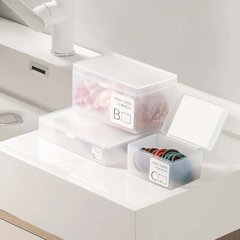 Dustproof Durable Jewelry Storage Case Container Mini Plastic Box Qme