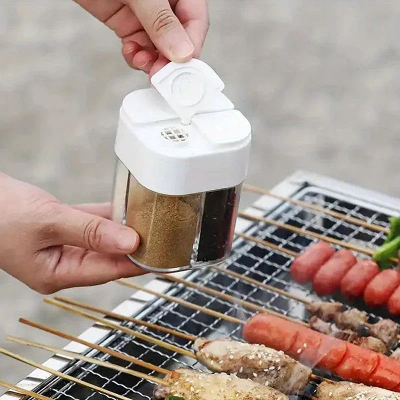 Camping Hiking Seasoning Jar: Outdoor Cooking Grill BBQ Spice Dispenser - Kitchen Supplies & Accessories Qme