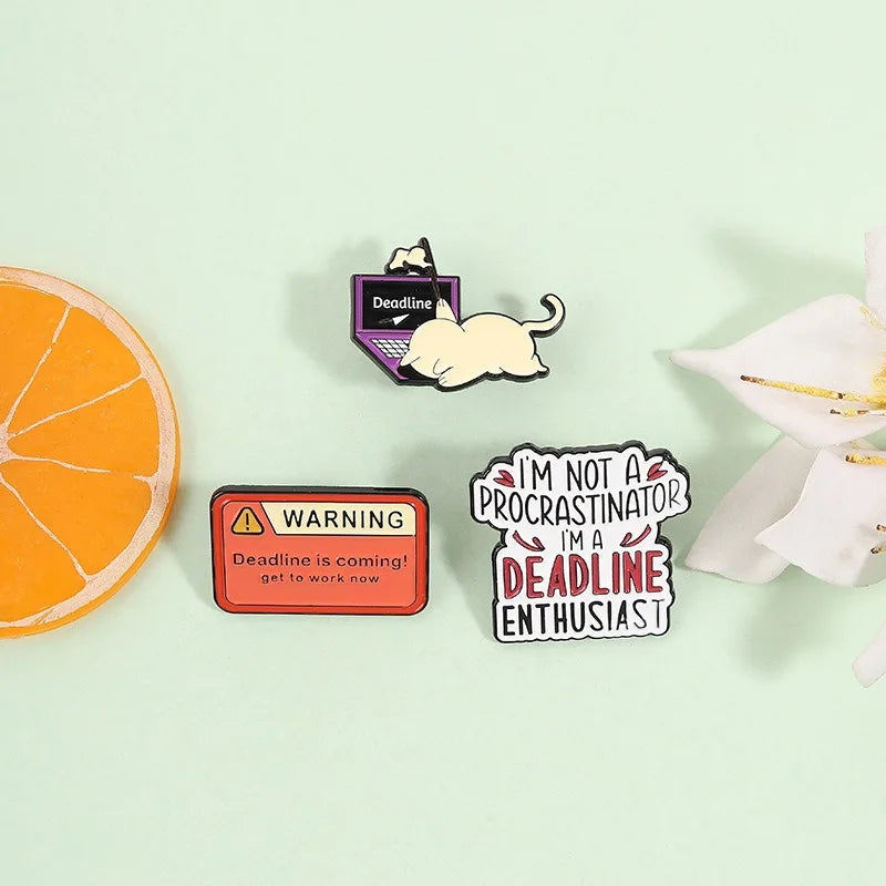 Cute Cartoon Cat With Laptop Enamel Pin Lovely Pet Computer Theme Metal Brooch For Clothes Decor Collection Holiday Small Gifts Qme