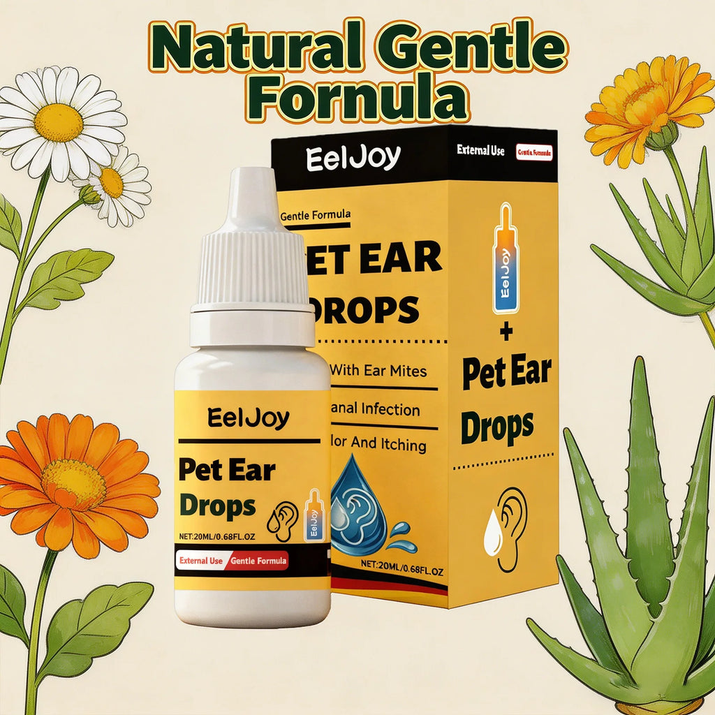 Pet Ear Care Drop Removing Earwax Eliminate Ear Mites Relieve Itching Prevent Infection Gentle Formula Pet Ear Cleaning Solution Qme