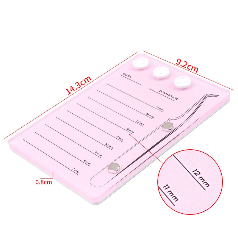 Magnetic Eyelash Suction Plate Holder Glue Pallet Acrylic Board Qme