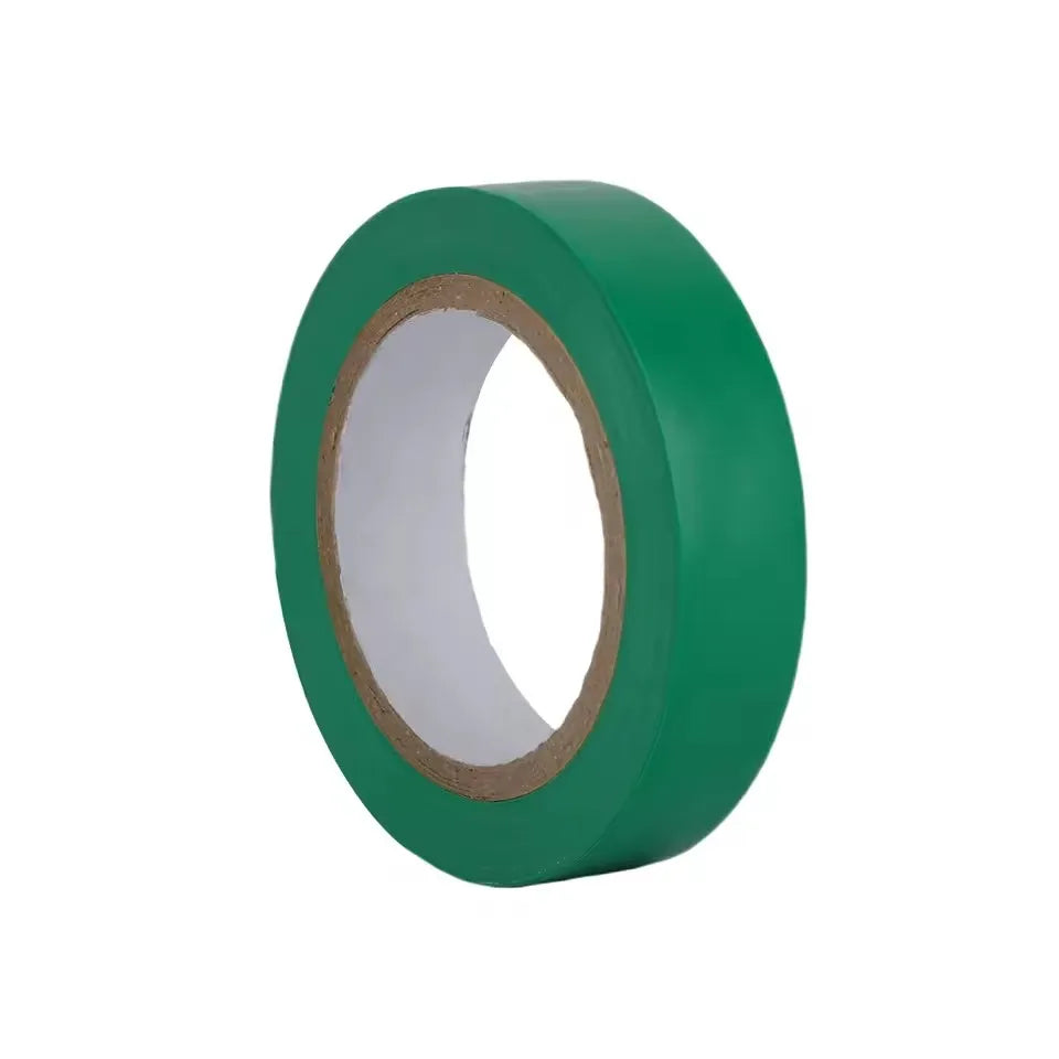 PVC colored electrical tape is waterproof, flame-retardant, insulated, and environmentally friendly Qme Green 1Roll 12M 18mm