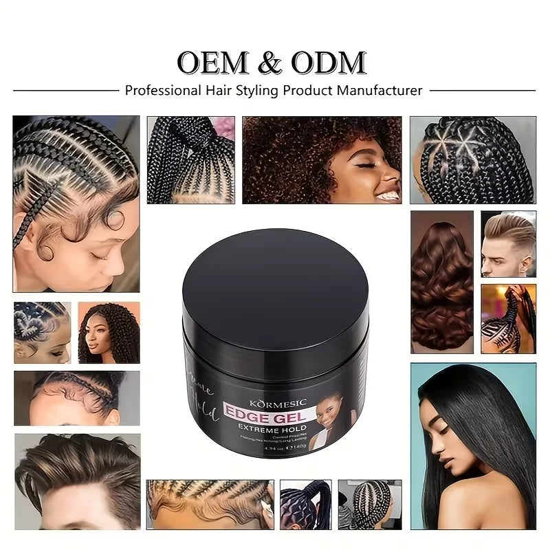 Extreme Hold Edge Gel No Itching Anti-frizz Control Long Lasting Hair Qme