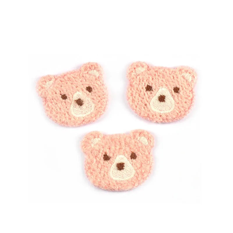10pcs 3.7x3.4cm Mixed 9 Colors Lovely Bear Patches Embroidery For Kids Clothing Bag Decor Sewing Accessories Home Decor Supplies Qme 1