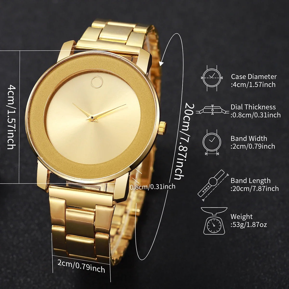 3 pçs moda masculina relógios de negócios conjunto simples dial relógio de quartzo para relógio masculino reloj hombre Qme