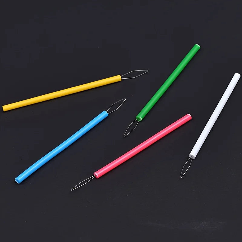 5pcs Plastic Needle Threaders Set, Sewing Machine Thread Helper, Beading Tool, DIY Craft Accessories, Elderly Assistance Device Qme