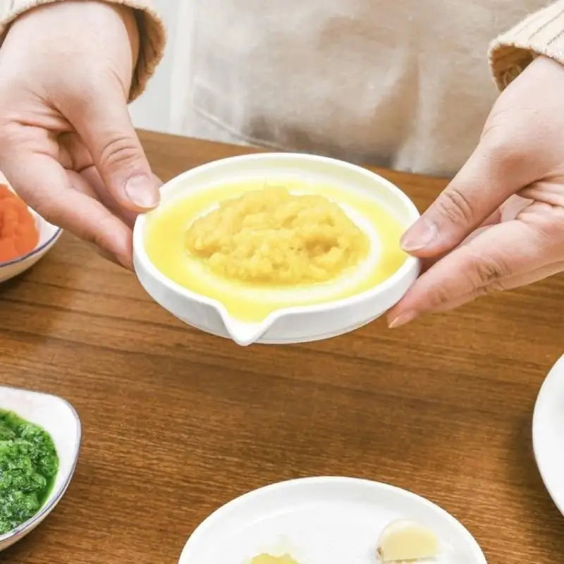 Ceramic Ginger Grater Tool Hand Grinder Garlic Masher Portable Carrot Ginger Grinding Kitchen Tool With Brush Qme