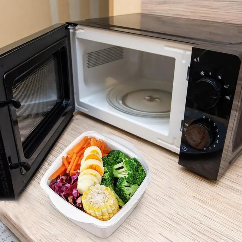 Microwave Steamer Vegetable Steamer Microwave Bowls Microwave Cookware Versatile Food Container For Vegetables Fish Prep Meal Qme