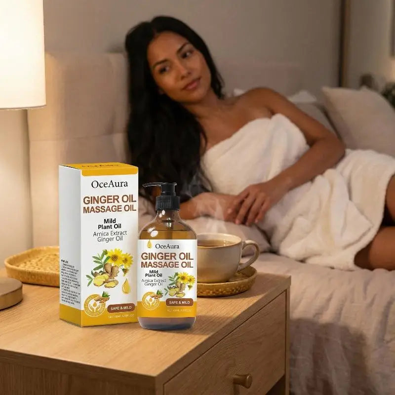 Moisturizing Ginger Essential Oil Body Massage Gentle Nourishing Qme