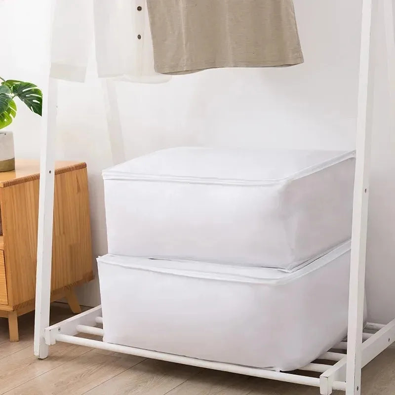 1-2Pcs Household Blanket Wardrobe Underbed Storage Bag Foldable Large Capacity Waterproof Dustproof Clothes Quilt Storage Bag Qme