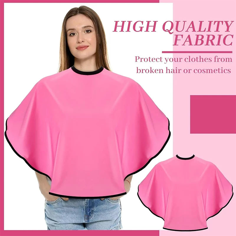 Barber Hair Cutting Cover Reusable Waterproof Dyed Shawl Styling Qme