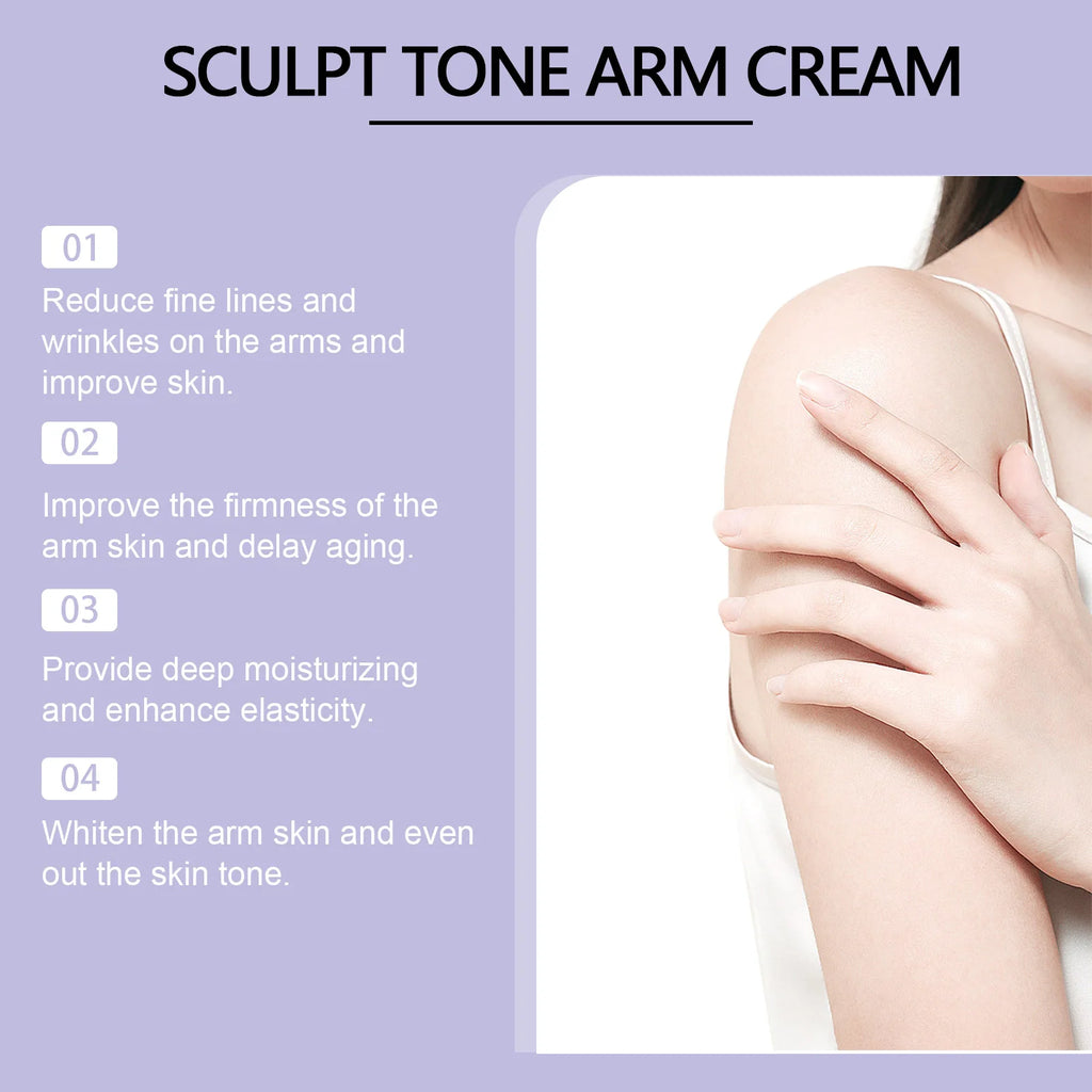 Sculpt & Tone Arm Firming Cream Remove Wrinkles Lifting Skin Anti Sagging Arm Massage Tightening Fast Shipping Body Care Cream Qme