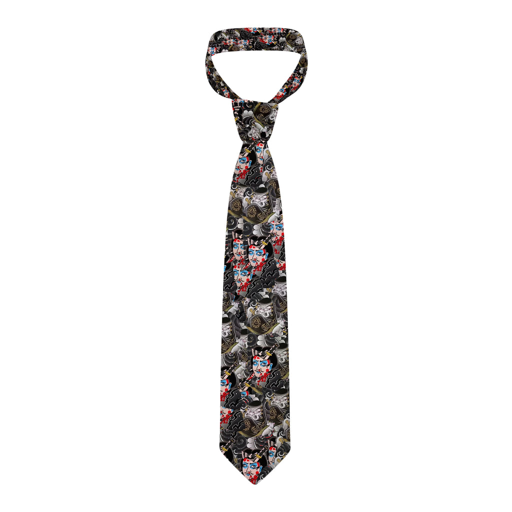 Fun Printing Men's Business Tie Tattoo Pattern Personality Unisex Qme